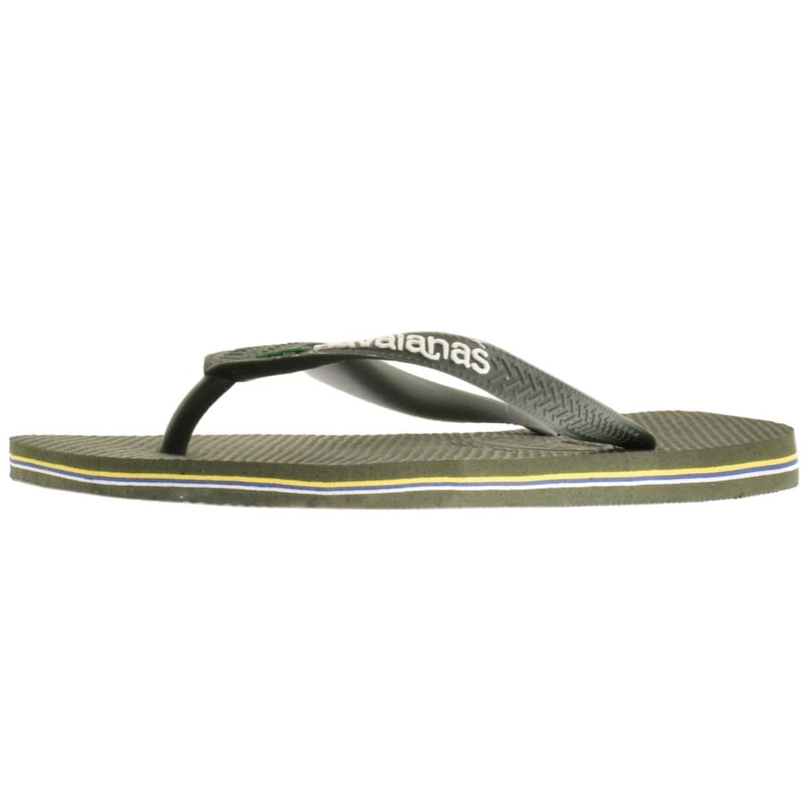 Alternative Image for ProductHavaianas Brazil Logo Flip Flops Green2